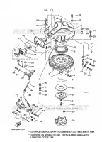 KICKSTART PEDALEN voor Yamaha E40G Enduro, Manual Starter, Tiller Handle, Manual Tilt, Pre-Mixing 2008