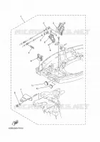 AFSTANDSBEDIENING BESLAG voor Yamaha 40X Manual Starter, Tiller Handle, Manual Tilt, Pre-mixing, Shaft 20