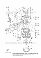 KICKSTART PEDALEN voor Yamaha 40X Manual Starter, Tiller Handle, Manual Tilt, Pre-mixing, Shaft 20