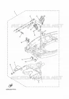 AFSTANDSBEDIENING BESLAG voor Yamaha 40X Manual Starter, Tiller Handle, Manual Tilt, Pre-Mixing, Shaft 20