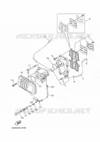 INLAAT voor Yamaha 40X Manual Starter, Tiller Handle, Manual Tilt, Pre-Mixing, Shaft 20