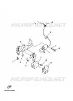 ELECTRISCH  voor Yamaha 5C Manual Starter, Tiller Handle, Manual Tilt, Pre-Mixing, Shaft 15