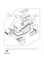 BOVENKAP 2 voor Yamaha E55C Enduro, Manual Starter, Tiller Handle, Manual Tilt, Pre-Mixing 2007