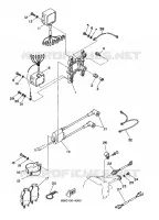 ELECTRISCH 3 voor Yamaha E55C Enduro, Manual Starter, Tiller Handle, Manual Tilt, Pre-Mixing, Shaft 20