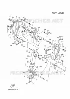 HOUDER 3 voor Yamaha E60H Manual Starter, Tiller Handle, Hydro Trim & Tilt, Pre-Mixing, Shaft 25