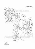 HOUDER 3 voor Yamaha E60H Enduro, Manual & Electric Steering, Remote Control, Hydro Trim & Tilt, Pre-Mixing, Shaft 20