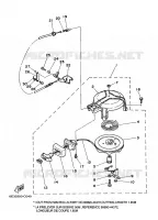 KICKSTART PEDALEN voor Yamaha 5C Manual Starter, Tiller Handle, Manual Tilt, Pre-Mixing, Shaft 15