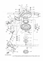 KICKSTART PEDALEN voor Yamaha 40G Enduro, Kerosene, Manual Starter, Tiller Handle, Pre-Mixing, Shaft 20