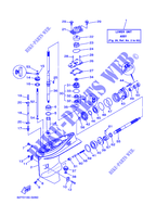 LAGERE DEKSEL EN TRANSMISSIE 1 voor Yamaha F40A 4 Stroke 2001