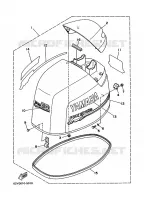 BOVENKAP voor Yamaha F40A 4 Stroke 2001