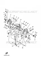 HOUDER 2 voor Yamaha F40B Electric Starter, Remote Control, Power Trim & Tilt, Shaft 20