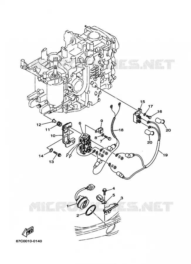 ELECTRISCH 3 Yamaha OUTBOARD ENGINES 40hp (29.4kW) 2008 F40  F40B, F40 '08(ET)