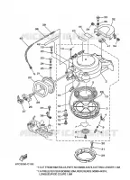 KICKSTART PEDALEN voor Yamaha F40B Manual Starter, Tiller Handle, Hydro Trim & Tilt, Shaft 15