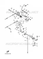 GASBEDIENING voor Yamaha F40B Electric Starter, Remote Control, Hydro Trim & Tilt, Shaft 15