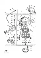 KICKSTART PEDALEN voor Yamaha F40B Manual Start, Tiller Handle, Hydro Trim & Tilt, Shaft 20