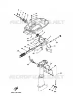 GASBEDIENING voor Yamaha 5C Manual Starter, Tiller Handle, Manual Tilt, Pre-Mixing, Shaft 20