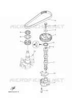 OLIEPOMP voor Yamaha F40F Electric Starter, Remote Control, Power Trim & Tilt, Shaft 15