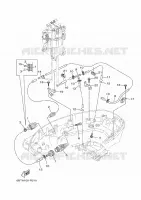 LAGERE ZIJKUIP 2 voor Yamaha F40F Electric Starter, Remote Control, Hydro Trim & Tilt, Shaft 20