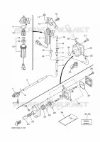 BENZINE TANK voor Yamaha F40F Electric Starter, Remote Control, Power Trim & Tilt, Shaft 15