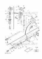 BENZINE TANK voor Yamaha F40F Electric Starter, Remote Control, Power Trim & Tilt, Shaft 20