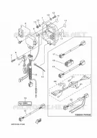 OPTIONELE ONDERDELEN voor Yamaha F40F Electric Starter, Remote Control, Power Trim & Tilt, Shaft 20