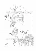 INLAAT 2 voor Yamaha F40F Electric Starter, Tiller Handle, Hydro Trim & Tilt, Shaft 20