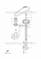 OLIEPOMP voor Yamaha F40F Electric Starter, Tiller Handle, Hydro Trim & Tilt, Shaft 20