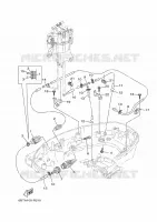 LAGERE ZIJKUIP 2 voor Yamaha F40F Electric Starter, Remote Control, Power Trim & Tilt, Shaft 20