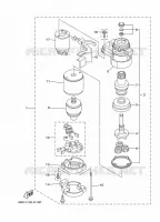 STARTMOTOR voor Yamaha F40F Electric Starter, Remote Control, Power Trim & Tilt, Shaft 15