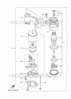 STARTMOTOR voor Yamaha F40F Electric Starter, Remote Control, Power Trim & Tilt, Shaft 20
