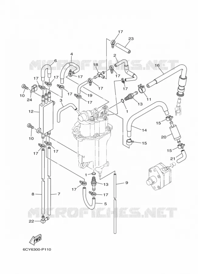 BENZINEPOMP 2 Yamaha OUTBOARD ENGINES 40hp (29.4kW) 2015 F40  F40GETL