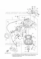 KICKSTART PEDALEN voor Yamaha F40J Manual Starter, Tiller Handle, Hydro Trim & Tilt, Shaft 20