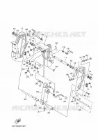HOUDER 1 voor Yamaha F50A Electric Starter, Remote Control, Hydro Trim & Tilt, Shaft 20