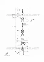 STARTMOTOR voor Yamaha F50A 4 Stroke 2002