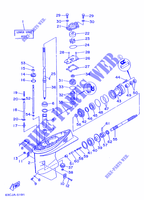 LAGERE DEKSEL EN TRANSMISSIE voor Yamaha F50A 4 Stroke 1995