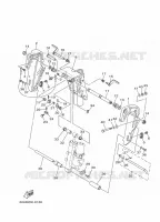 HOUDER 1 voor Yamaha F50D Electric start, Remote Control, Power Trim & Tilt, Shaft 20
