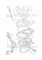 OIL PAN voor Yamaha F50D Electric start, Remote Control, Power Trim & Tilt, Shaft 20