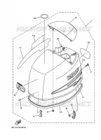 BOVENKAP voor Yamaha F50F 4 Stroke 2007