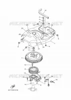 GENERATOR voor Yamaha F50H  Electric Start, Remote Control, Hydro Trim & Tilt, Shaft 20