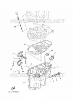 OIL PAN voor Yamaha F50H  Electric Start, Remote Control, Hydro Trim & Tilt, Shaft 20