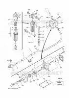 BENZINE TANK voor Yamaha F50H Electric Start, Remote Control, Power Trim & Tilt, Shaft 20