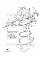 LAGERE ZIJKUIP 1 voor Yamaha F50H Electric Start, Remote Control, Hydro Trim & Tilt, Shaft 20