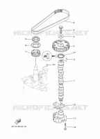 OLIEPOMP voor Yamaha F50H Electric Start, Remote Control, Hydro Trim & Tilt, Shaft 20