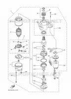 STARTMOTOR voor Yamaha F50H Electric Start, Remote Control, Hydro Trim & Tilt, Shaft 20