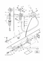 BENZINE TANK voor Yamaha F50H Electric start, Remote Control, Power Trim & Tilt, Shaft 20