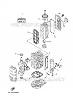 REPARATIESET 1 voor Yamaha F60T Electric Starter, Remote Control, Power Trim & Tilt, Shaft 20