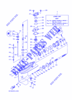 LAGERE DEKSEL EN TRANSMISSIE 1 voor Yamaha F60F Elecric Starter, Tiller Handle, Power Trim & Tilt, Shaft 20