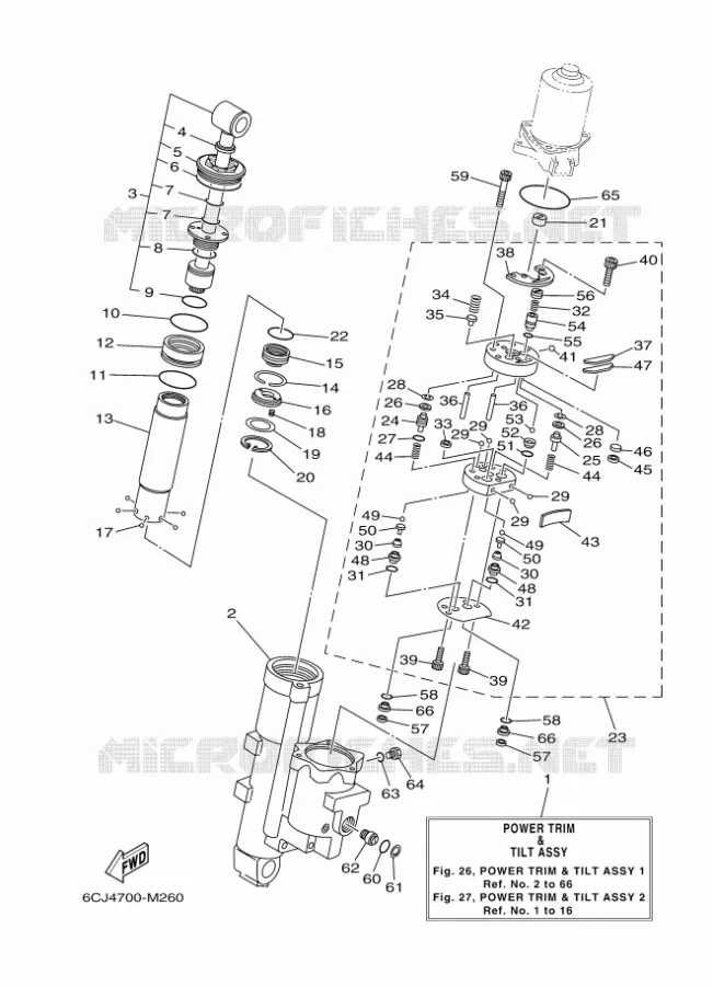 KANTELSYSTEEM MOTOR 1 Yamaha OUTBOARD ENGINES 70hp (51.5kW) 2014 F70  F70AETL