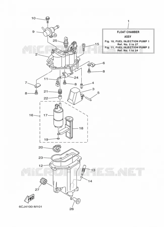 BENZINEPOMP 1 Yamaha OUTBOARD ENGINES 70hp (51.5kW) 2014 F70  F70AETL
