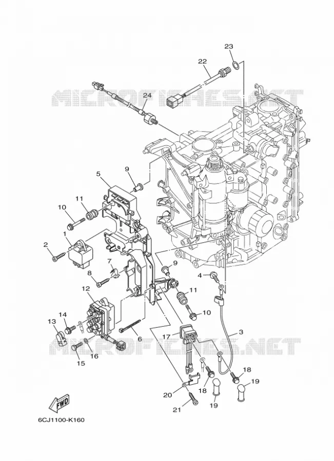 ELECTRISCH 2 Yamaha OUTBOARD ENGINES 70hp (51.5kW) 2014 F70  F70AETL